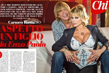 A Verissimo, intervista esclusiva a Carmen Russo ed Enzo Paolo Turchi; Fabrizio Corona ospite preview