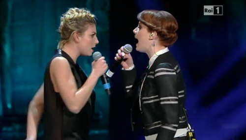Sanremo 2013, il duetto di Annalisa ed Emma. Luciana Littizzetto: “Salutatemi Maria” – VIDEO article-post