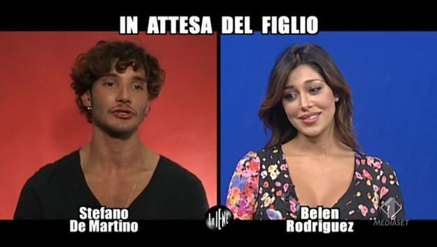 A Le Iene, l’intervista doppia a Belen Rodriguez e Stefano De Martino: il loro primo bacio nel camerino di Mara Maionchi – VIDEO article-post