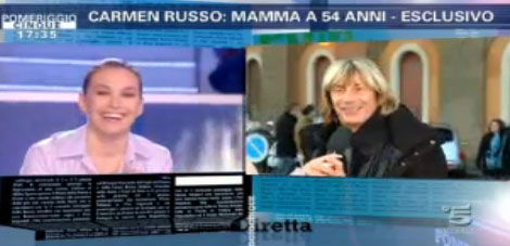 E’ nata la figlia di Carmen Russo: il reality continua a Pomeriggio Cinque preview