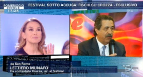 Pomeriggio Cinque, Barbara D’Urso intervista in diretta il contestatore di Maurizio Crozza – FOTO preview