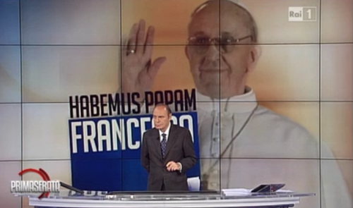 Ascolti Tv, 13 marzo 2013: Speciale Porta a Porta sull’elezione di Papa Francesco a 5 mln; Il discorso del re a 3,6 mln preview