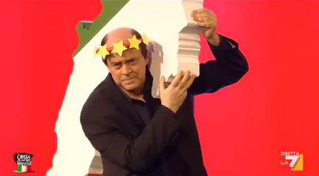 Crozza nel Paese delle Meraviglie: la Via Crucis di Pier Luigi Bersani preview