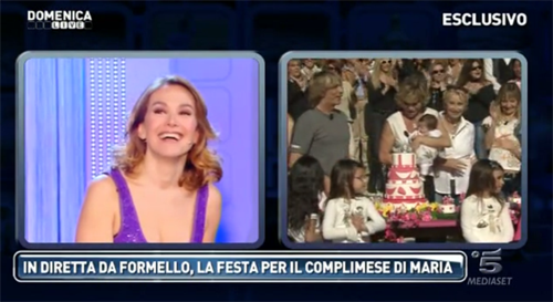 A Domenica Live, il secondo complimese di Maria, figlia di Carmen Russo e Enzo Paolo Turchi – FOTO preview