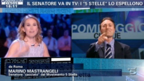 Pomeriggio Cinque, Marino Mastrangeli da Barbara D’Urso: “Sono ancora un senatore del M5S” preview