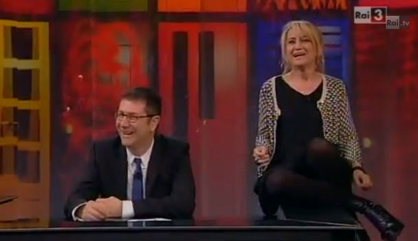 Che tempo che fa, Luciana Littizzetto su Matteo Renzi ad Amici 12: “E’ già andato a prendere i voti da quelli di Mediaset” – VIDEO article-post