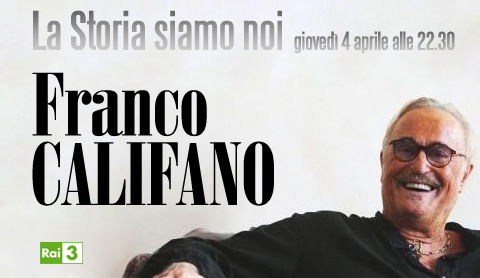 La Storia siamo Noi: omaggio a Franco Califano stasera su RaiTre. Fiorello: “Siamo rinati insieme, ci siamo divertiti molto” preview