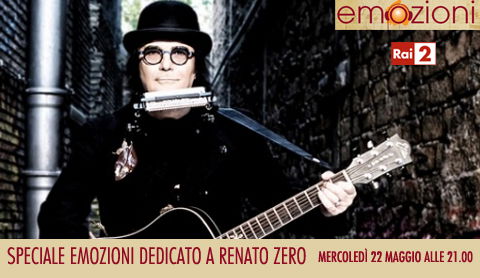 Speciale Emozioni dedicato a Renato Zero, stasera su RaiDue preview