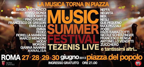 Music Summer Festival: Annalisa nel cast; Loredana Errore in forse, Alessandra Amoroso, Valerio Scanu e Marco Carta assenti preview