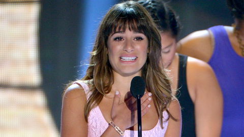 Glee, Lea Michele e la dedica a Cory Monteith ai Teen Choice Awards preview