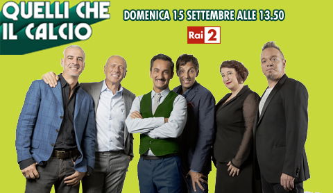 Quelli che il calcio, prima puntata con Nicola Savino: tutte le novità della nuova stagione; Javier Zanetti e Ola ospiti preview