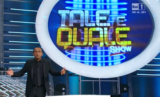 Ascolti Tv, 13 settembre 2013: Tale e Quale Show a 5,1 mln; Baciamo le mani a 5 mln preview