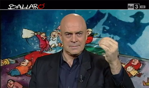 Ballarò, puntata 12 novembre, copertina satirica di Maurizio Crozza sulla legge di stabilità e la vendita delle spiagge – VIDEO preview