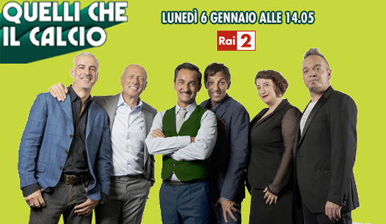 Quelli che il calcio, la nuova puntata: Rocco Papaleo, Caterina Balivo e Raoul Casadei tra gli ospiti article-post