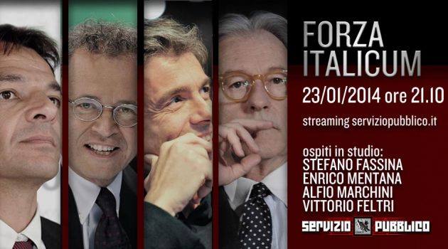 Servizio Pubblico, stasera la nuova puntata: Alessandro Di Battista, Stefano Fassina, Enrico Mentana tra gli ospiti preview