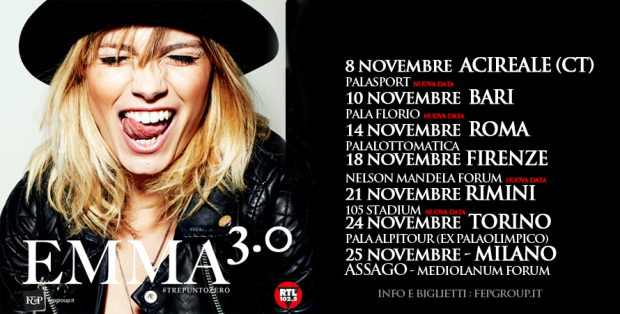 Emma Marrone: a novembre si riparte con l’Emma 3.0, ecco tutte le date e le info degli ultimi concerti article-post