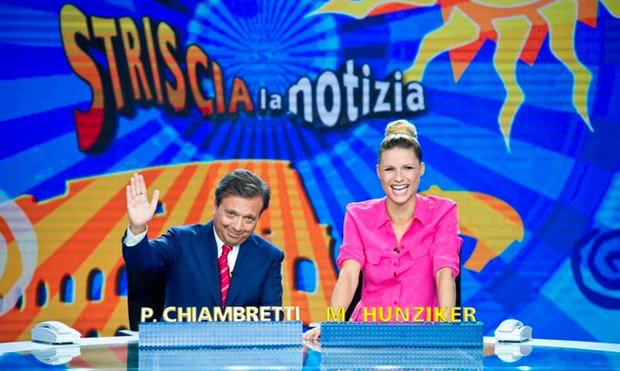 Striscia la Notizia, da stasera la nuova coppia formata da Piero Chiambretti e Michelle Hunziker per due settimane preview