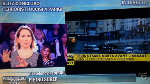 Attacchi terroristici di Parigi e Dammartin-En-Goele: la programmazione Mediaset di oggi 9 gennaio preview