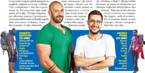 Pechino Express 2015, Andrea Pinna e Roberto Bertolini si raccontano: ‘Non siamo poi così diversi’ preview
