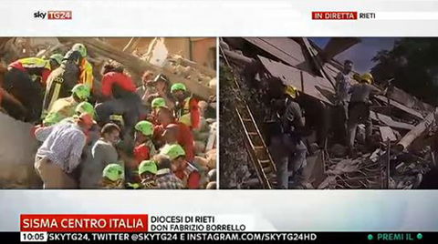 Terremoto in diretta tv: tutti gli speciali sulle all news, da Rai News 24 a Sky Tg24 preview