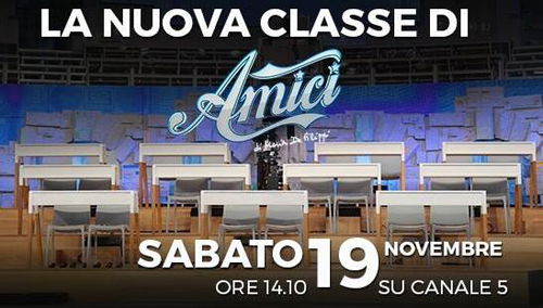 Amici 2017, Edizione 16 anticipazioni prima puntata 19 novembre: formazione della classe, presentazione professori – VIDEO preview