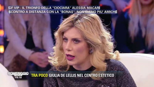 Grande Fratello Vip: Paola Caruso spara a zero contro Alessia Macari a Pomeriggio 5 – VIDEO preview