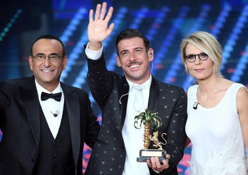 Ascolti Tv, 11 febbraio 2017: finale di Sanremo 2017, vince Francesco Gabbani, tutti i dati Auditel della serata preview