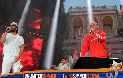 Wind Summer Festival 2017: trionfano Fabri Fibra e TheGiornalisti con “Pamplona”, info e ascolti TV preview