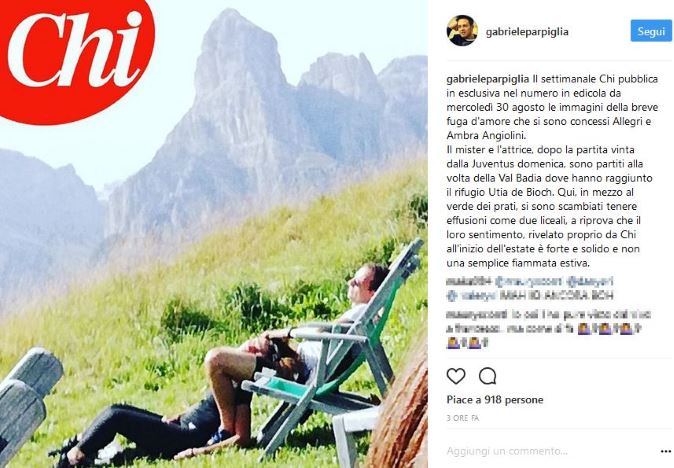 Ambra Angiolini e Massimiliano Allegri, Gossip News: fuga d’amore in montagna, le nuove foto della coppia preview