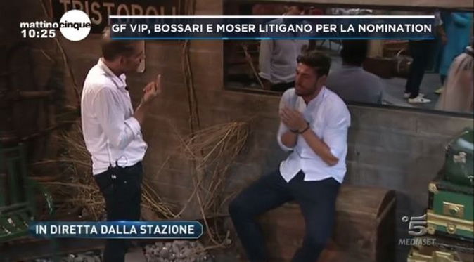 Grande Fratello Vip 2017, Daniele Bossari “condanna” la lista di Ignazio Moser: il video della lite preview