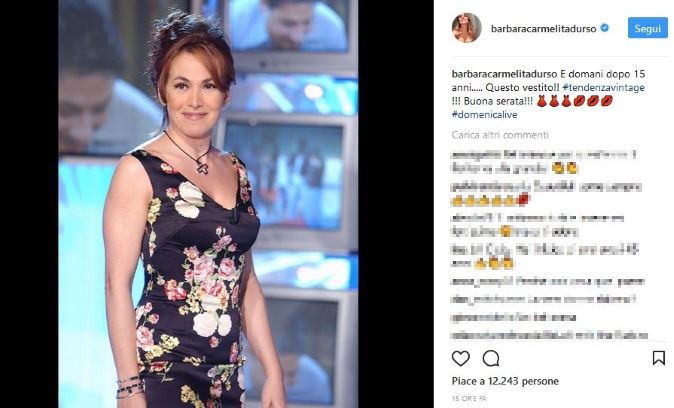 Domenica Live, puntata 29 ottobre: parentesi Grande Fratello Vip con Carmen Di Pietro, abito vintage, info streaming preview