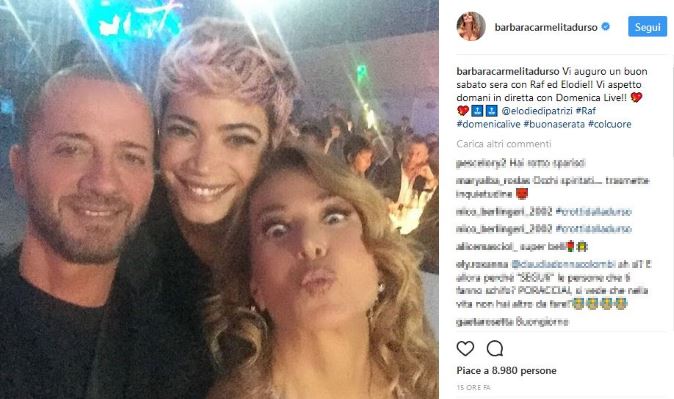 Domenica Live, anticipazioni 1 ottobre: Barbara d’Urso con Raf ed Elodie, spazio al Grande Fratello Vip? Info streaming article-post