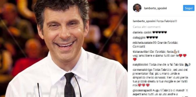 Lamberto Sposini: “Forza Fabrizio!”, augurio social dopo il malore di Frizzi article-post