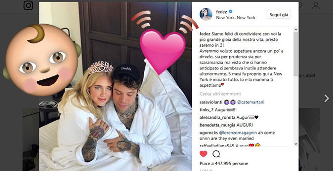 Chiara Ferragni è Incinta, Il Messaggio Di Fedez: è Ufficiale, La ...