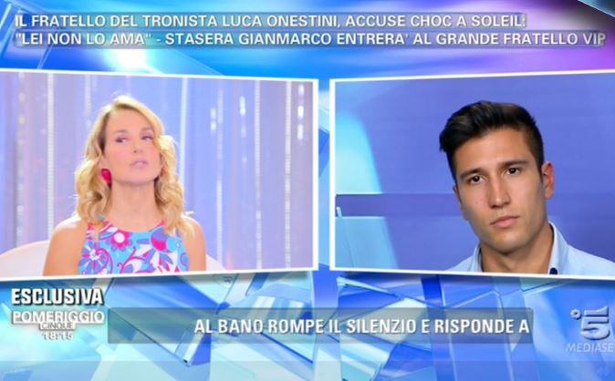 Grande Fratello Vip 2017, anticipazioni: il fratello di Luca Onestini entra nella Casa, tutta la verità su Soleil article-post