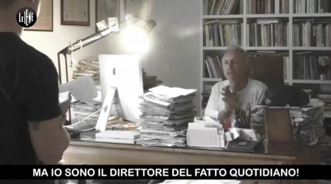 Marco Travaglio, lo scherzo de Le Iene: il figlio vuole andare al Grande Fratello Vip (Video) article-post