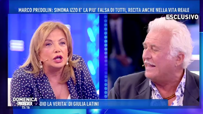 Marco Predolin VS Simona Izzo, Grande Fratello Vip: ‘Non ti ho mai vista fare la doccia!’ preview