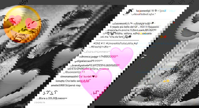 Luca e Ivana, GF Vip 2: stanno insieme? I primi indizi social e la dedica nostalgica di Onestini preview