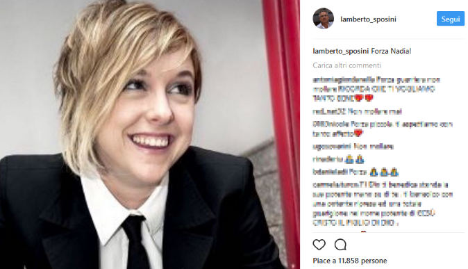 Nadia Toffa, news: i toccanti auguri di Fabrizio Frizzi e Lamberto Sposini preview