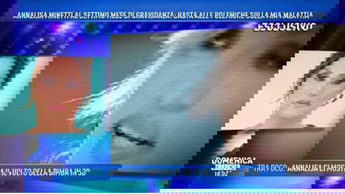 Annalisa Minetti a Domenica Live: “vede” la figlia Elena grazie all’ecografia 3D, il regalo del marito article-post