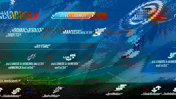Isola dei Famosi 2018, ecco quando va in onda in TV e streaming: orari daytime e app Mediaset preview