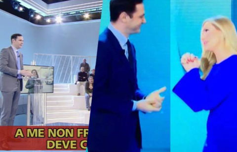 Mattino 5, Federica Panicucci insulta Vecchi dietro le quinte, Striscia la smaschera e chiede scusa (Video) preview