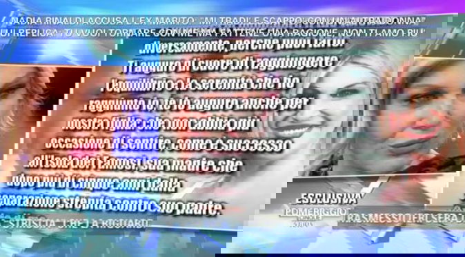 Gossip TV, Nadia Rinaldi chiede scusa al suo ex e poi ribadisce: “Se Striscia ha le prove le esca pure!” preview