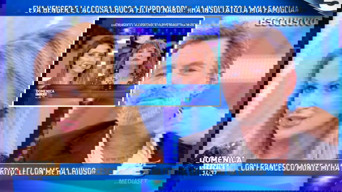 Domenica Live, Filippo Nardi chiede scusa ad Eva Henger: Luxuria mette sotto torchio Cecilia Capriotti preview