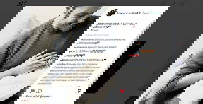 Tiziano Ferro è diventato papà? La fotografia con il bimbo sui social, “La meraviglia assoluta” preview