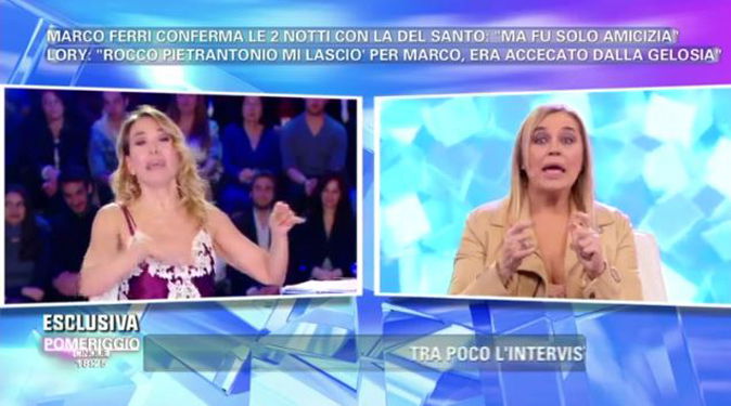 Pomeriggio 5, Lory Del Santo shock: “Io e Marco Ferri ci siamo baciati!”, ecco cosa è successo article-post