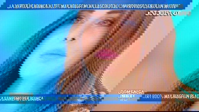 Bianca Atzei a Domenica Live: da Max Biaggi al messaggio di Filippo Nardi, “È un gran gnocco!” preview