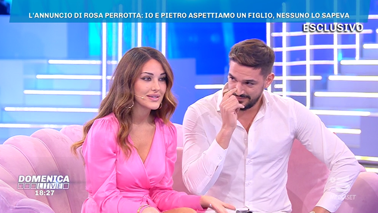 Rosa Perrotta e Pietro Tartaglione aspettano un bambino, l’annuncio a Domenica Live con Barbara d’Urso preview