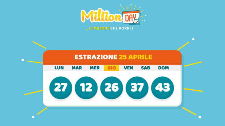 MillionDay, gioca 1 euro e ne vince un milione: i numeri fortunati preview
