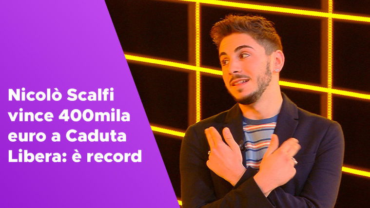 Nicolò Scalfi, Campioncino di Caduta Libera: ha vinto 400mila euro, le sue parole preview
